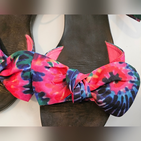 Tie dye bow sandals - Picture 2 of 3
